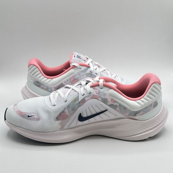 Nike Quest 5 PRM White Navy Pearl Pink Running Shoe FB6944-100 Womm 12 /Men 10.5 - Picture 9 of 12
